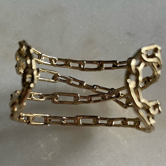14k Gold Plated Alexis Bittar Cuff Bracelet - Picture 6 of 12